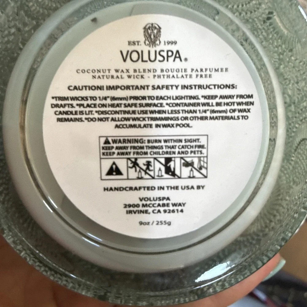 VOLUSPA Japonica French Cade Lavender Scented Glass Jar Candle 9oz, 2 Pack